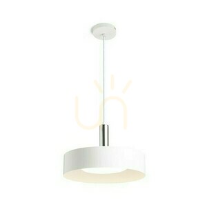 Lampa Wisząca Giulia 40 Biała Chrom 230 V E27 W small 0