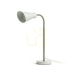 Lampa Stołowa Anika Biała Matowa Nikiel Mat 230 V E27 40 W small 4