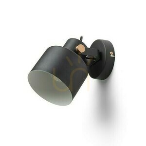Lampa Natynkowa Celeia Czarna Matowa Miedź Szczotkowana 230 V E27 40 W small 1