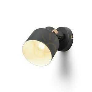 Lampa Natynkowa Celeia Czarna Matowa Miedź Szczotkowana 230 V E27 40 W small 3