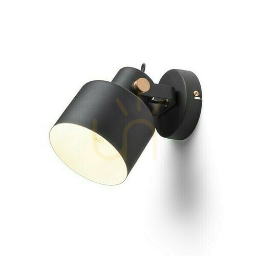 Sprawdź Lampa Natynkowa Celeia Czarna Matowa Miedź Szczotkowana 230 V E27 40 W