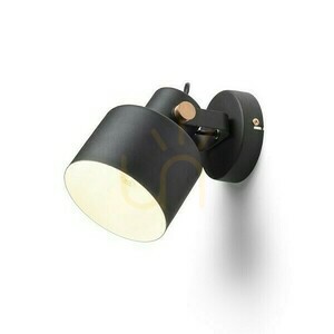 Lampa Natynkowa Celeia Czarna Matowa Miedź Szczotkowana 230 V E27 40 W small 0