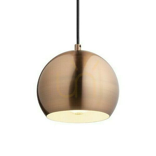 Sprawdź Lampa Wisząca Agneta Miedź Szczotkowana 230 V E27 40 W