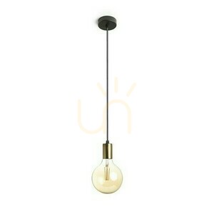 Lampa Wisząca Araq Mosiądz Szczotkowana/Czarna 230 V E27 42 W small 2