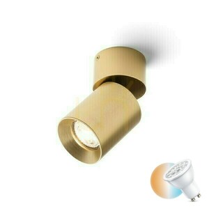 Lampa Natynkowa Dario Sufitowa Mosiądz Szczotkowana 230 V Gu10 9 W small 0