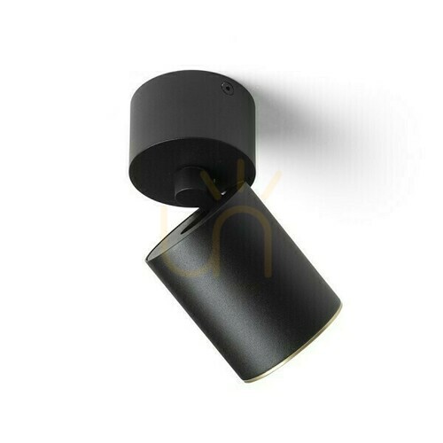 Sprawdź Lampa Natynkowa Dario Sufitowa Czarna Mosiądz Szczotkowana 230 V Gu10 9 W