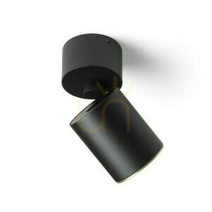 Lampa Natynkowa Dario Sufitowa Czarna Mosiądz Szczotkowana 230 V Gu10 9 W small 2
