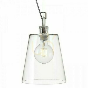 Lampa Wisząca Babu New 22 Szkło Przezroczyste/Chrom 230 V E27 53 W small 1