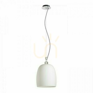 Lampa Wisząca Coroa New 28 Szkło Opalowe/Chrom 230 V E27 53 W small 0