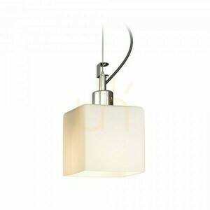 Lampa Wisząca Dados New Szkło Opalowe/Chrom 230 V E27 28 W small 1