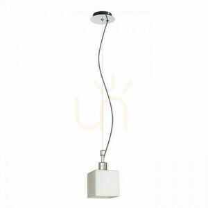 Lampa Wisząca Dados New Szkło Opalowe/Chrom 230 V E27 28 W small 0