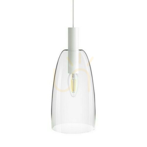 Sprawdź Lampa Wisząca Bellini Do 3 Faz. Szyny Biała Szkło Przezroczyste 230 V E14 15 W