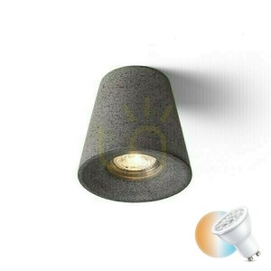 Downlight Volca Sufitowa Beton/Decor Ciemny Granit 230 V Led Gu10 5 W small 0
