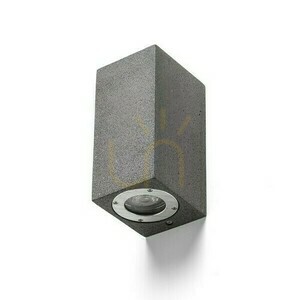 Kinkiet Zewnętrzny Kane Ii ścienna Beton/Decor Ciemny Granit 230 V Led Gu10 2x5 W Ip65 small 1