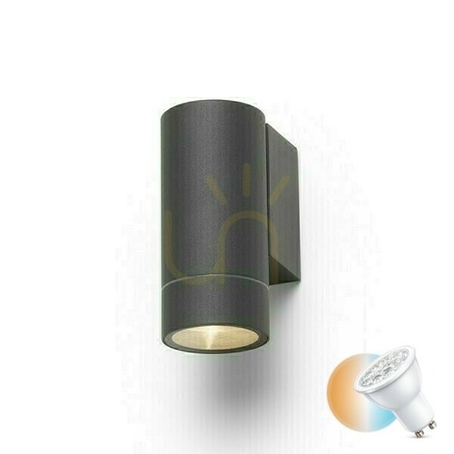 Sprawdź Kinkiet Zewnętrzny Mizzi New I ścienna Antracyt 230 V Gu10 35 W Ip65