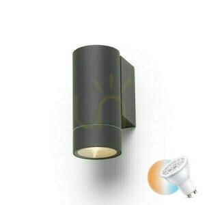 Kinkiet Zewnętrzny Mizzi New I ścienna Antracyt 230 V Gu10 35 W Ip65 small 0