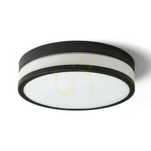 Lampa Do łazienki Cira Led 35 Sufitowa Szkło Opalowe/Czarna 230 V 24 W Ip44 3000 K small 1
