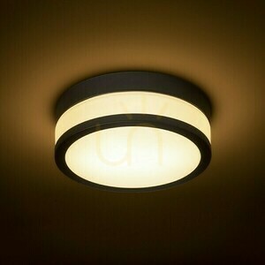 Lampa Do łazienki Cira Led 23 Sufitowa Szkło Opalowe/Czarna 230 V 12 W Ip44 3000 K small 2