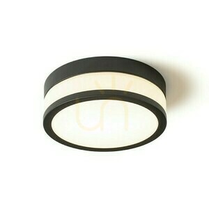 Lampa Do łazienki Cira Led 23 Sufitowa Szkło Opalowe/Czarna 230 V 12 W Ip44 3000 K small 0