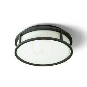 Lampa Do łazienki Grande Led 25 Sufitowa Szkło Opalowe/Czarna 230 V 12 W Ip44 3000 K small 1