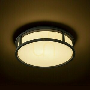 Lampa Do łazienki Grande Led 25 Sufitowa Szkło Opalowe/Czarna 230 V 12 W Ip44 3000 K small 2