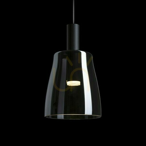 Sprawdź Lampa Wisząca Bellini M Led Czarna Szkło Przydymione 230 V 5 W 30° 3000 K