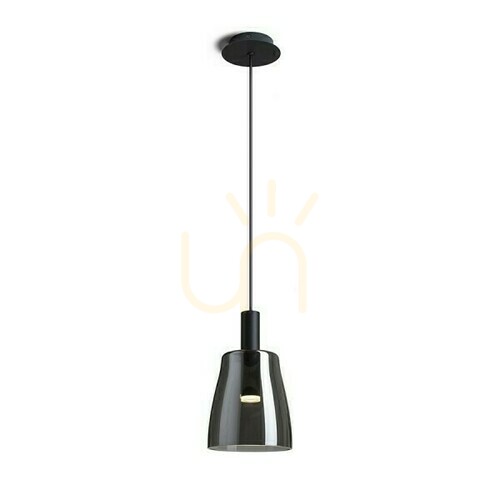 Sprawdź Lampa Wisząca Bellini M Led Czarna Szkło Przydymione 230 V 5 W 30° 3000 K