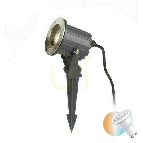 Sprawdź Reflektor Zewnętrzny Bluestar Na Klinie Antracyt 230 V Gu10 35 W Ip65