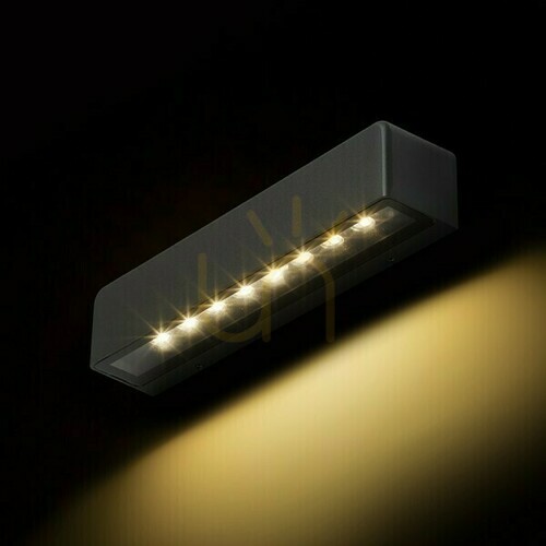 Sprawdź Kinkiet zewnętrzny SAMPO antracytowy, LED 9 W, 3000 K, IP65