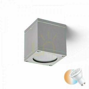 Plafon zewnętrzny Rendl RODGE R13510 szary, GU10, IP54 small 0