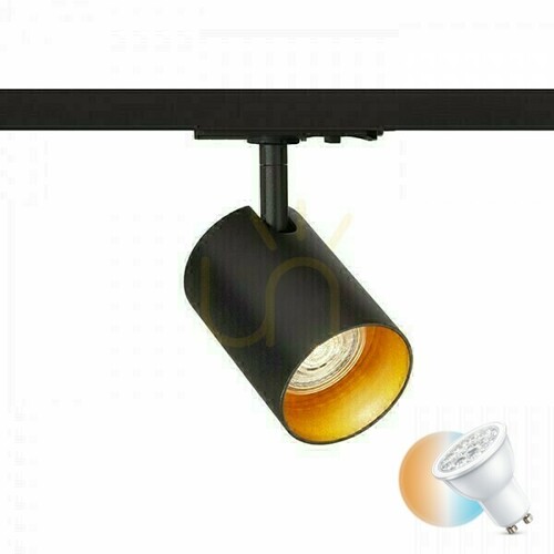 Sprawdź Reflektor Connor Do Szyny 1 Faz Czarna/Złota 230 V Led Gu10 10 W