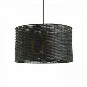 Lampa Wisząca Fiatlux 41/24 Czarna Bambus 230 V E27 15 W small 1