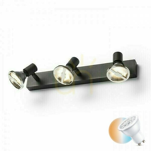 Sprawdź Kinkiet Trica Iii ścienna Czarna 230 V Gu10 3x25 W