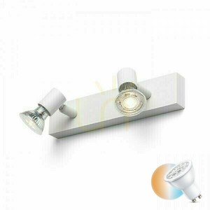 Kinkiet Trica Ii ścienna Biała 230 V Gu10 2x25 W small 0