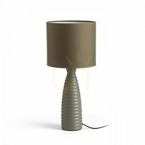 Sprawdź Lampa Stołowa Laura Beżowo Szara 230 V E27 28 W