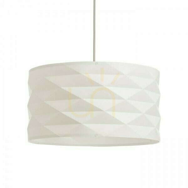 Zobacz Lampa wisząca Rendl EZRA 40 białe PVC/szara E27 15 W R13319 Lampa wisząca Rendl EZRA 40 białe PVC/szara E27 15 W R13319