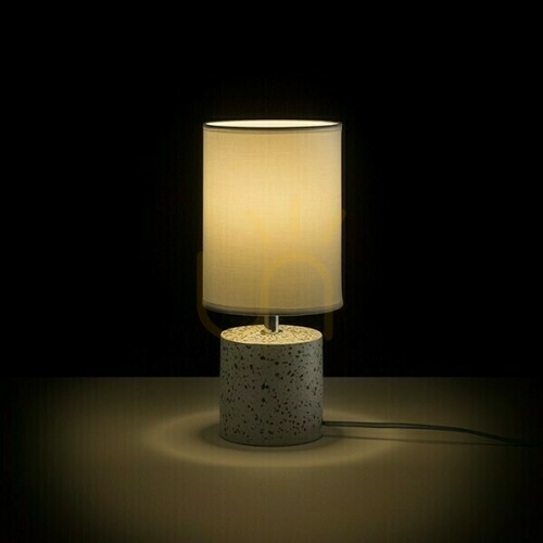 Sprawdź Lampa Stołowa Camino Z Abażurem Biała Decor Teraco 230 V E27 28 W