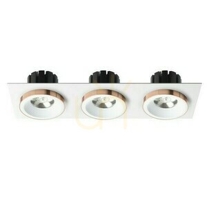 Oprawa Wpuszczana Sharm Sq Iii Biała Miedź 230 V Led 3x10 W 24° 3000 K small 1