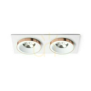 Oprawa Wpuszczana Sharm Sq Ii Biała Miedź 230 V Led 2x10 W 24° 3000 K small 0