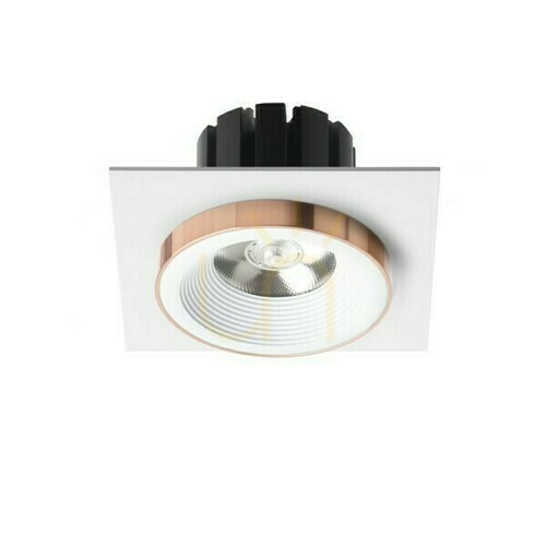 Sprawdź Oprawa Wpuszczana Sharm Sq I Biała Miedź 230 V Led 10 W 24° 3000 K