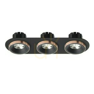 Oprawa Wpuszczana Sharm R Iii Czarna/Czarna Miedź 230 V Led 3x10 W 24° 3000 K small 1