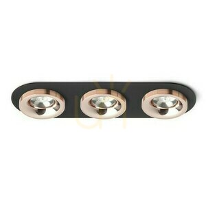 Oprawa Wpuszczana Sharm R Iii Czarna Miedź/Miedź 230 V Led 3x10 W 24° 3000 K small 0