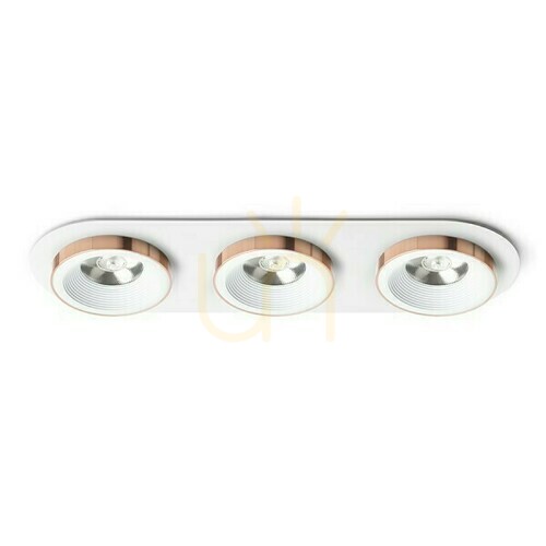 Sprawdź Oprawa Wpuszczana Sharm R Iii Biała Miedź 230 V Led 3x10 W 24° 3000 K