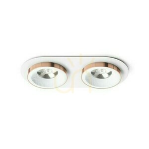 Oprawa Wpuszczana Sharm R Ii Biała Miedź 230 V Led 2x10 W 24° 3000 K small 0