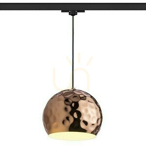 Lampa wisząca Blondie 25 do szyny 3-fazowej, miedziana, E27, 15 W small 0