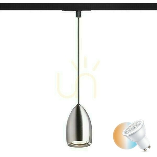 Sprawdź Lampa Wisząca Babades Do Szyny 1 Faz Nikiel Mat 230 V Gu10 35 W