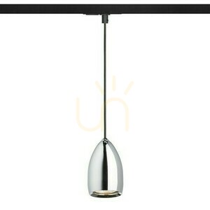Lampa wisząca Rendl Babades do szyny 1-fazowej chrom GU10 max 35 W zawieszenie 80 cm small 1
