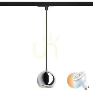 Lampa Wisząca Desty Do Szyny 1 Faz Czarna Chrom 230 V Gu10 35 W small 0
