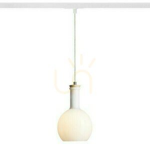 Lampa Wisząca Pulire Rd Do Szyny 1 Faz Szkło Opalowe/Drewno 230 V E14 28 W small 0