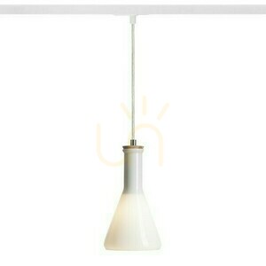 Lampa Wisząca Pulire Con Do Szyny 1 Faz Szkło Opalowe/Drewno 230 V E14 28 W small 1